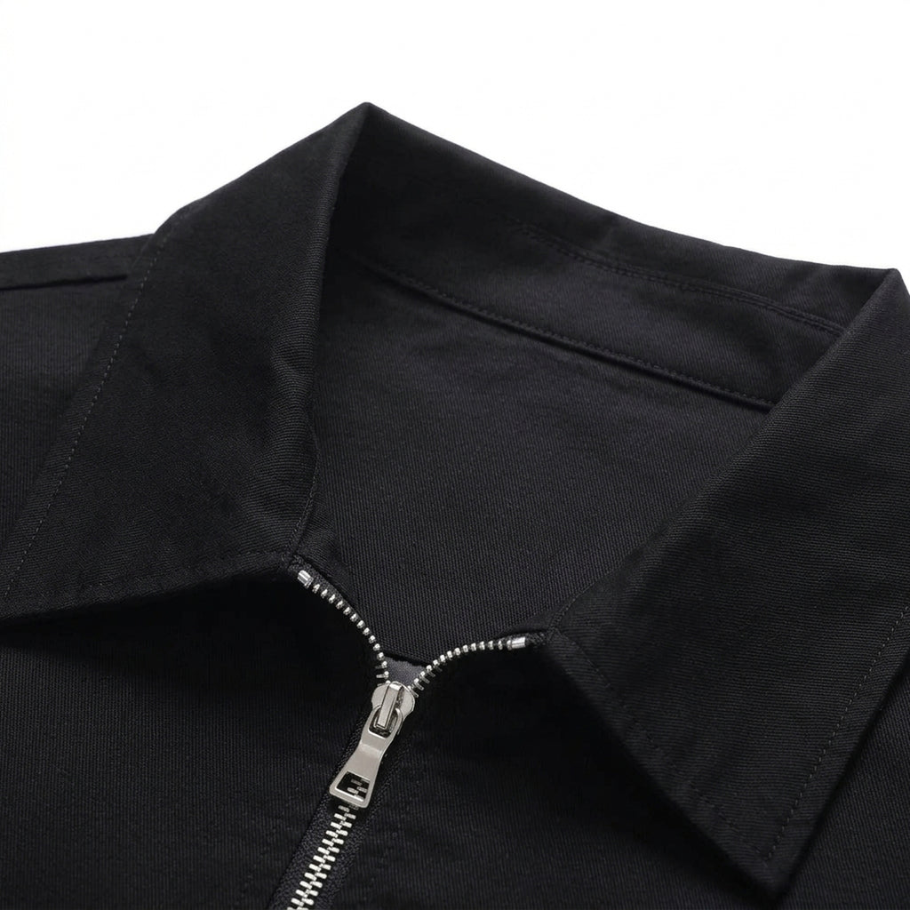 Blank Jacket, Makro Kragen und Zip