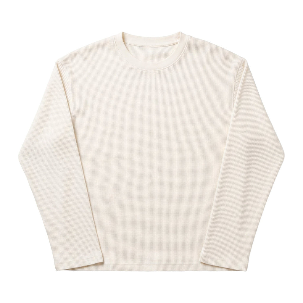 Blossom Longsleeve in Bone, Vorderansicht flach liegend