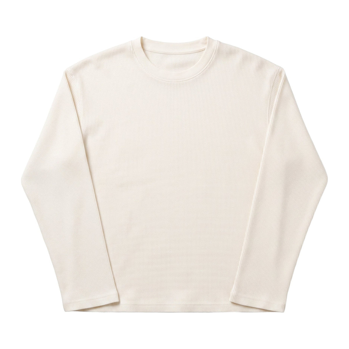 Blossom Longsleeve in Bone, Vorderansicht flach liegend