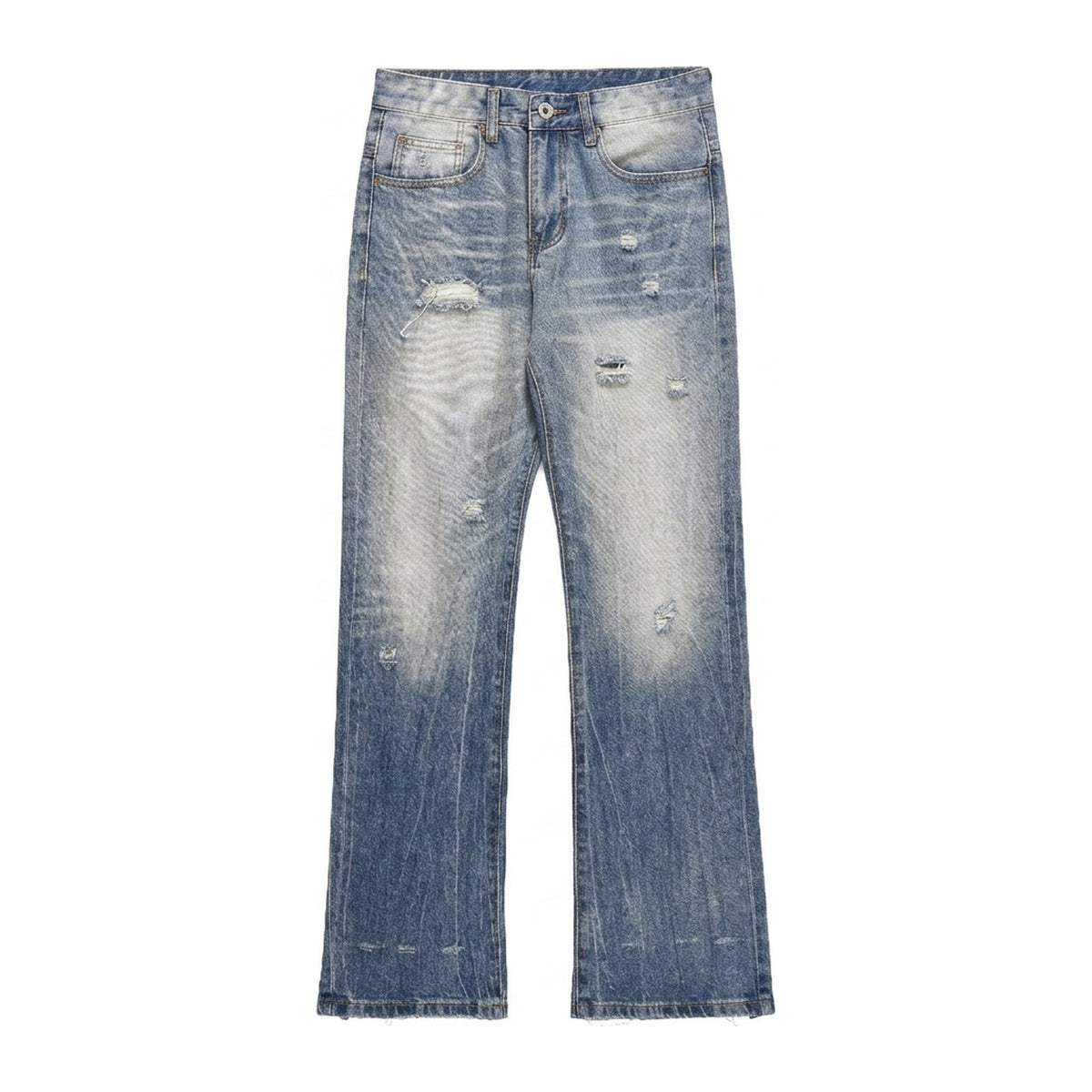 Fade Jeans in Tide, Vorderansicht flach gelegt