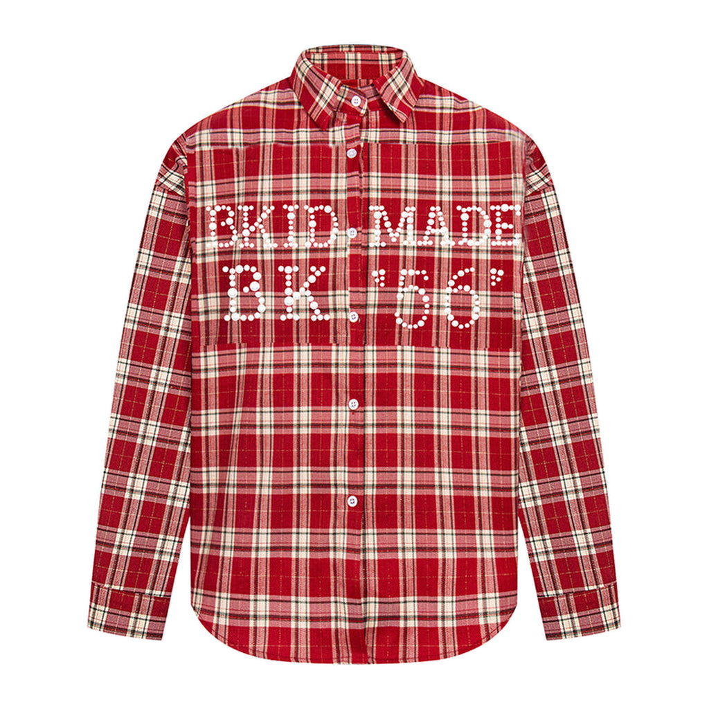 Stud Flannel in Ember, Vorderansicht