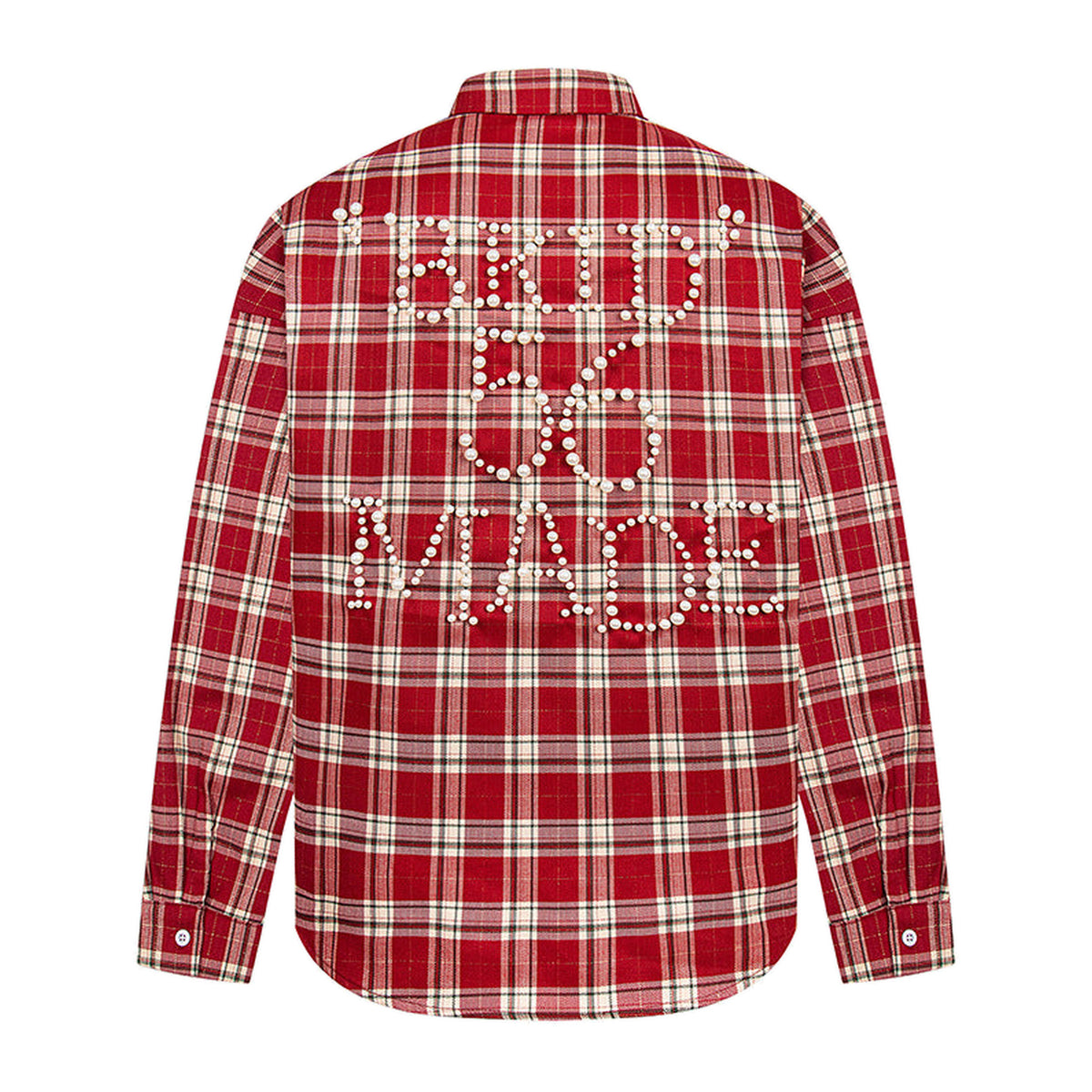 Stud Flannel in Ember, Rückansicht mit genietetem Schriftzug