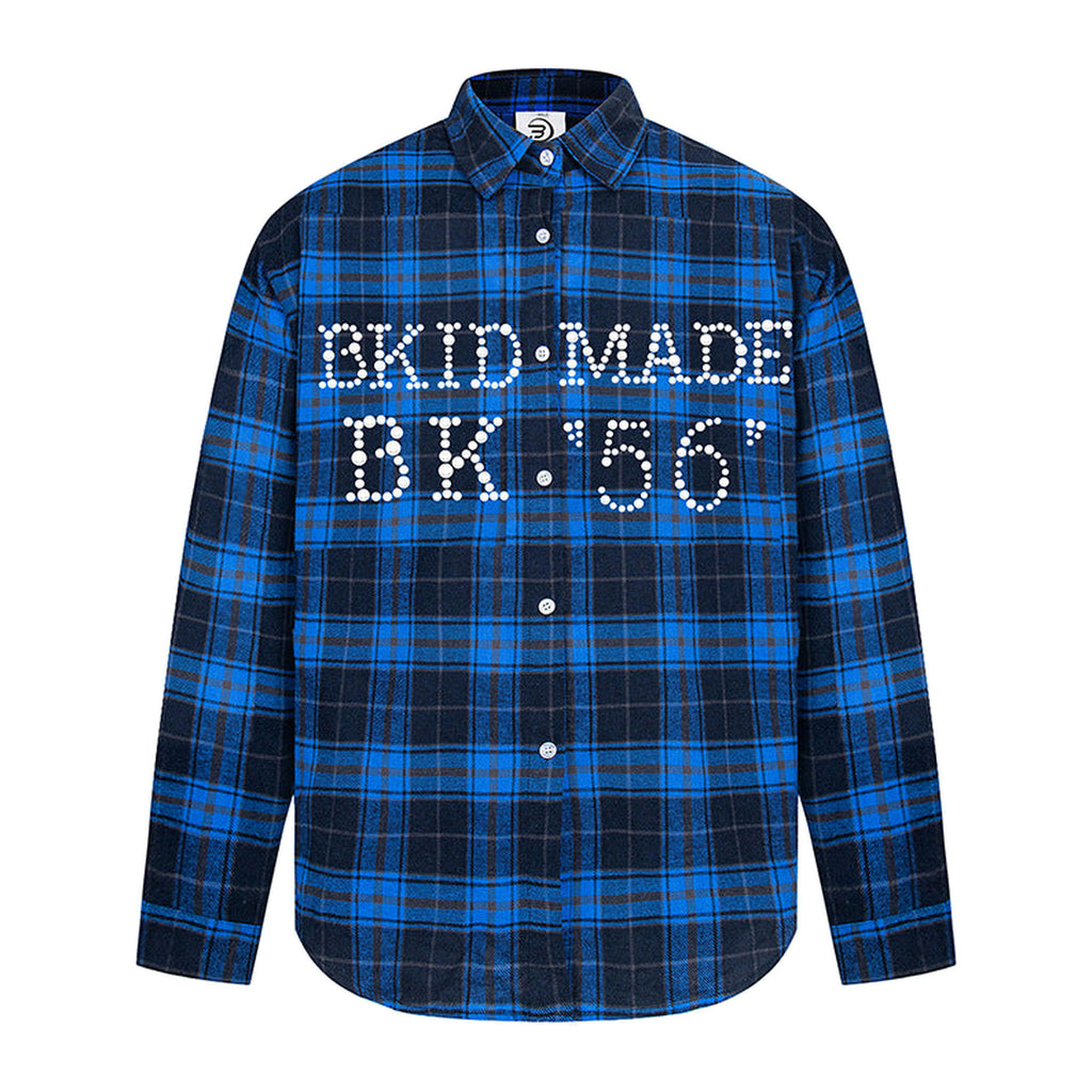 Stud Flannel in Indigo, Vorderansicht