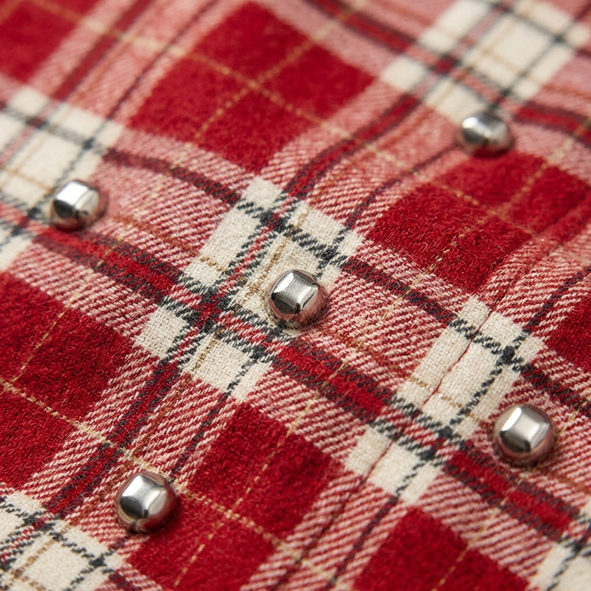 Stud Flannel, Makro Flanell und Metallnieten