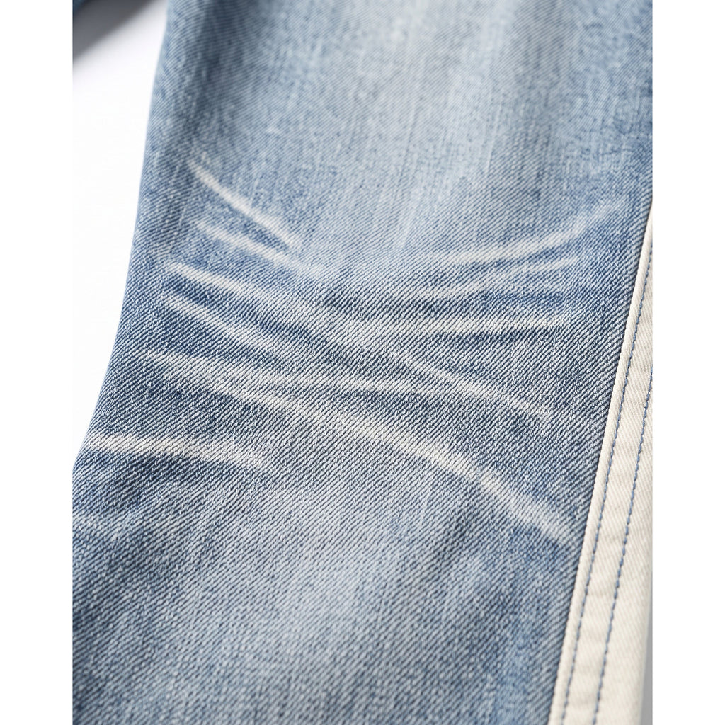 Whiskers und Denim-Köperbindung im Detail