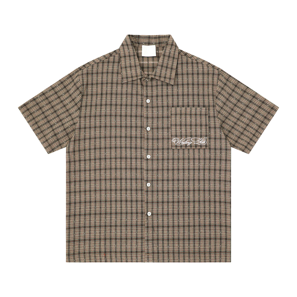 Grid Shirt in Umber, Vorderansicht