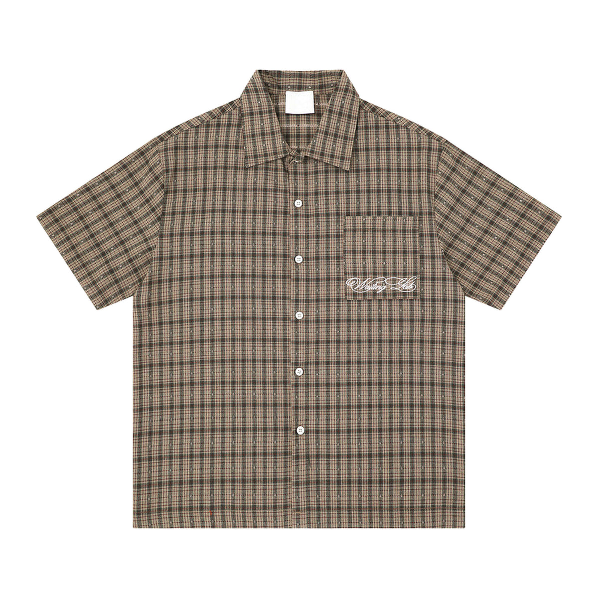 Grid Shirt in Umber, Vorderansicht
