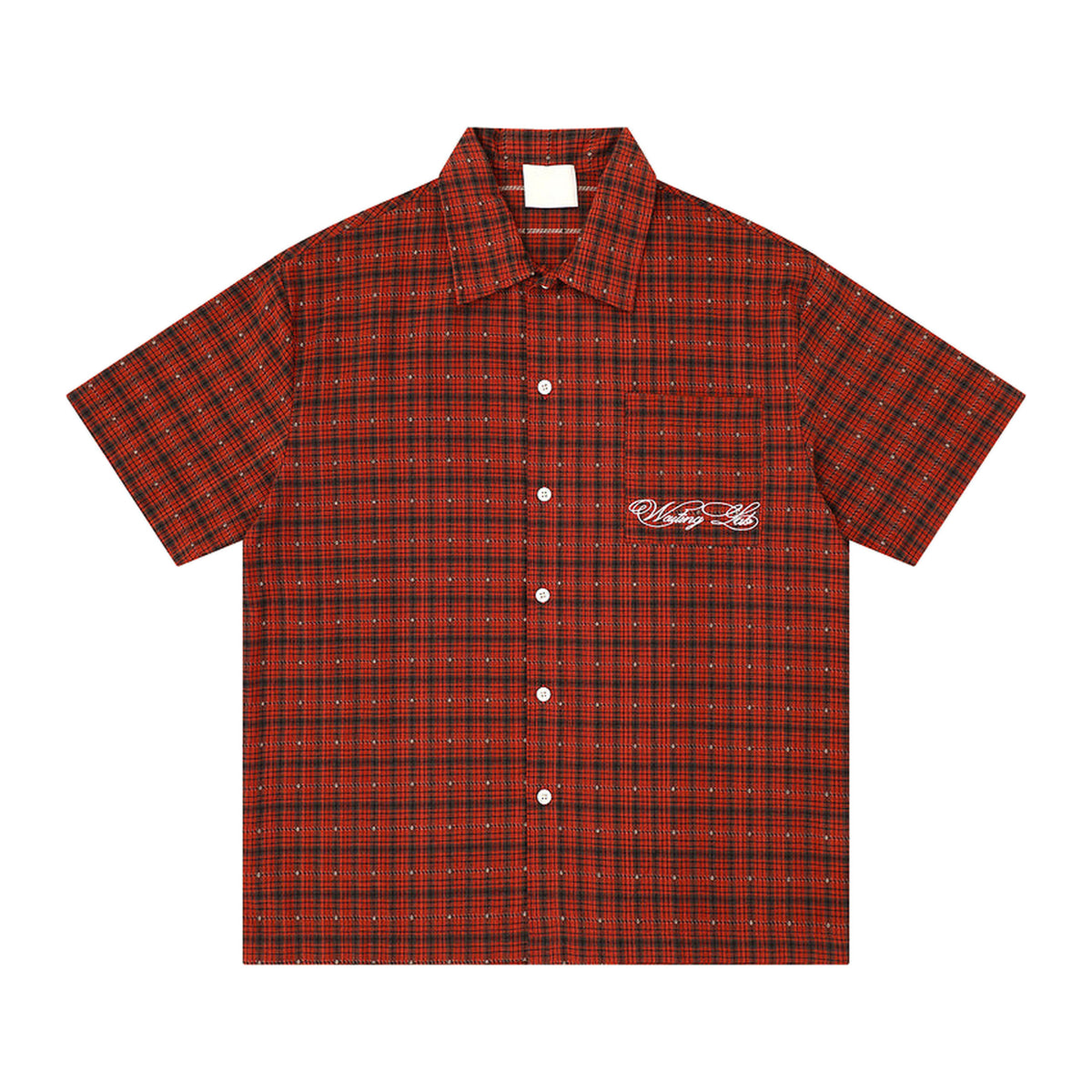 Grid Shirt in Rust, Vorderansicht