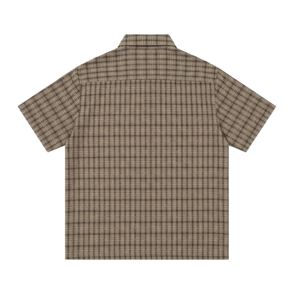 Grid Shirt in Umber, Rückansicht