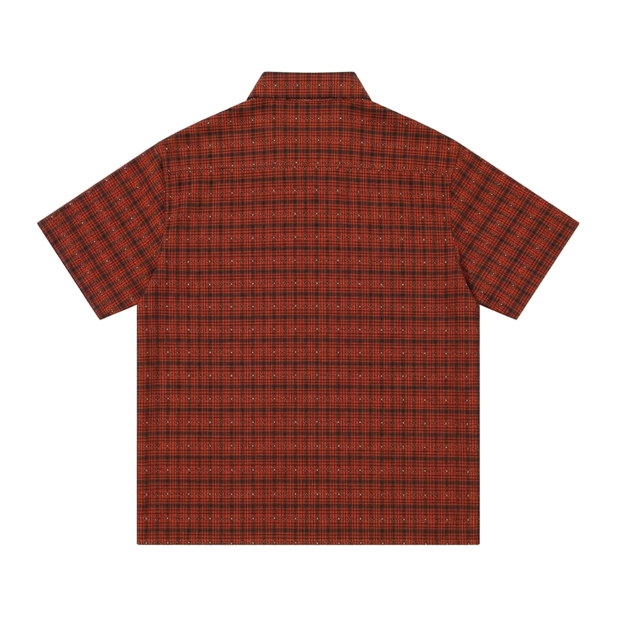 Grid Shirt in Rust, Rückansicht