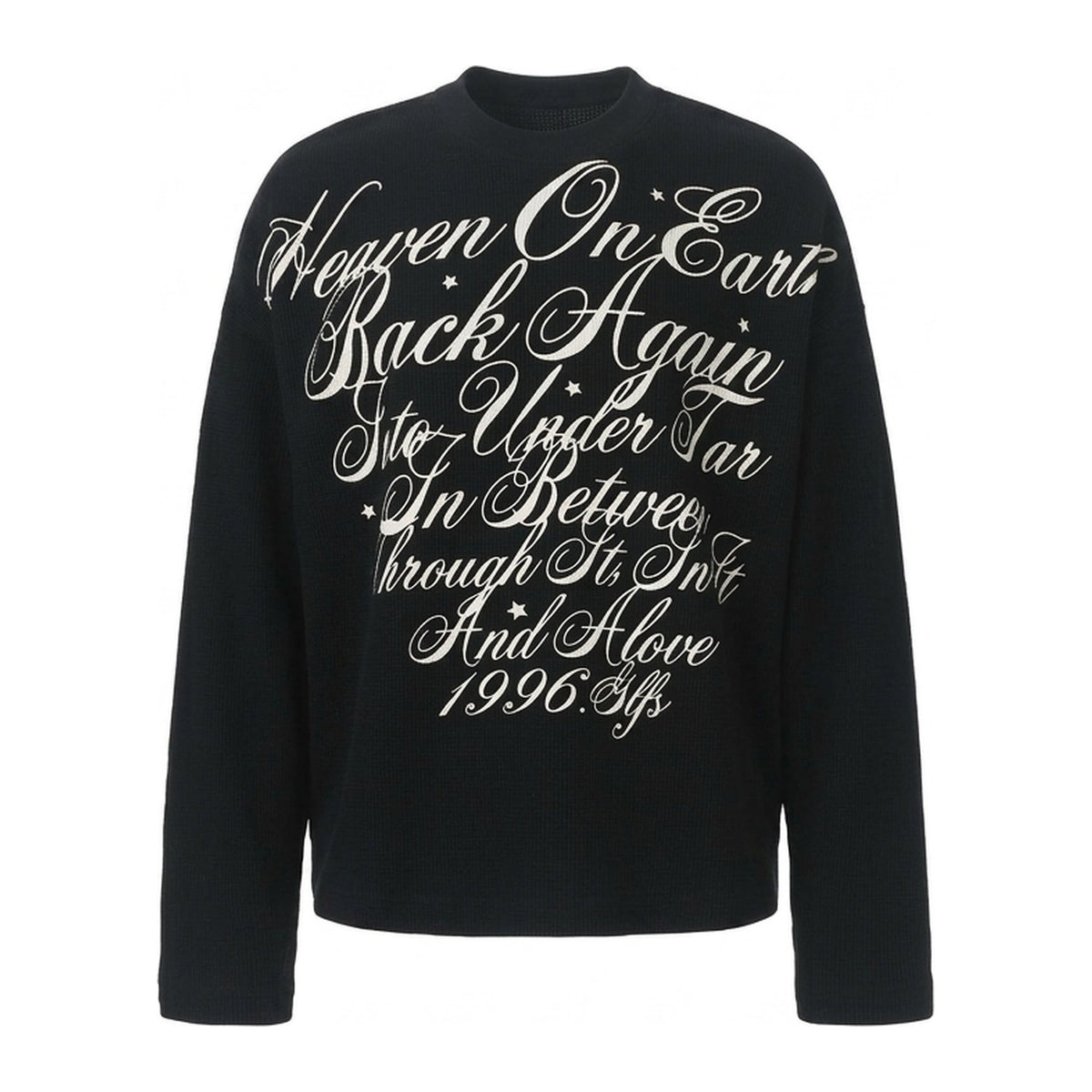 Halo Sweatshirt in Obsidian, Vorderansicht am unsichtbaren Mannequin