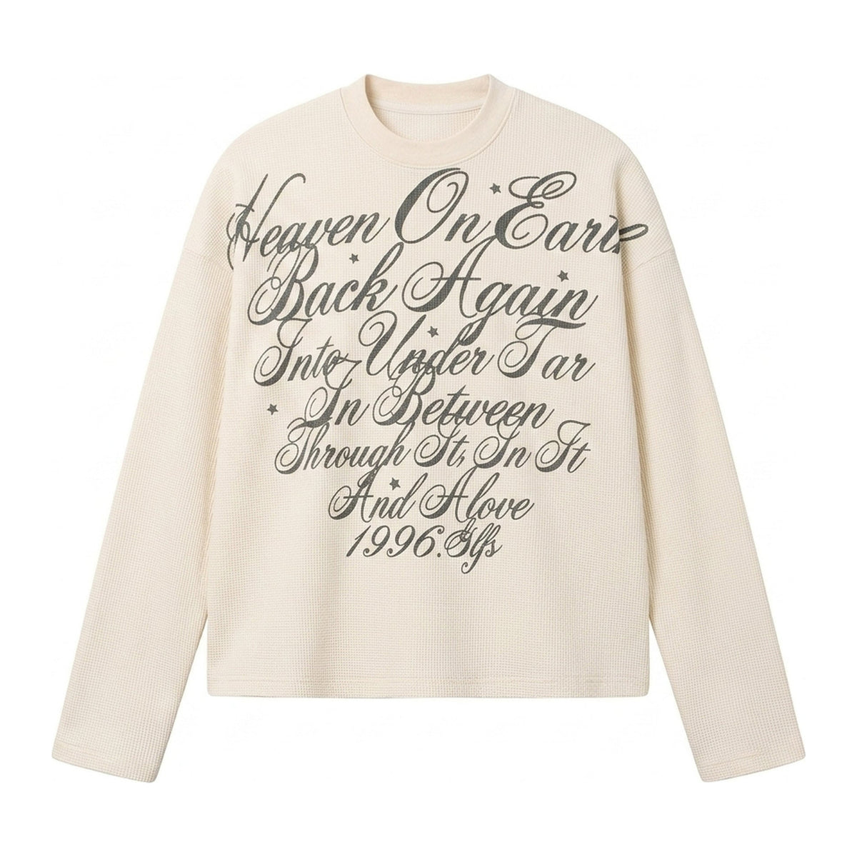 Halo Sweatshirt in Bone, Vorderansicht flach gelegt