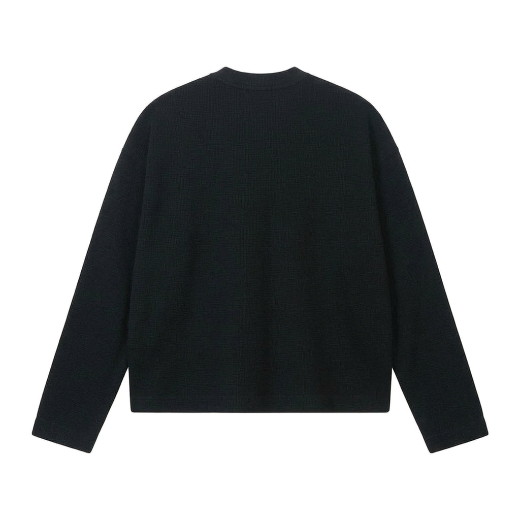 Halo Sweatshirt in Obsidian, Rückansicht flach gelegt