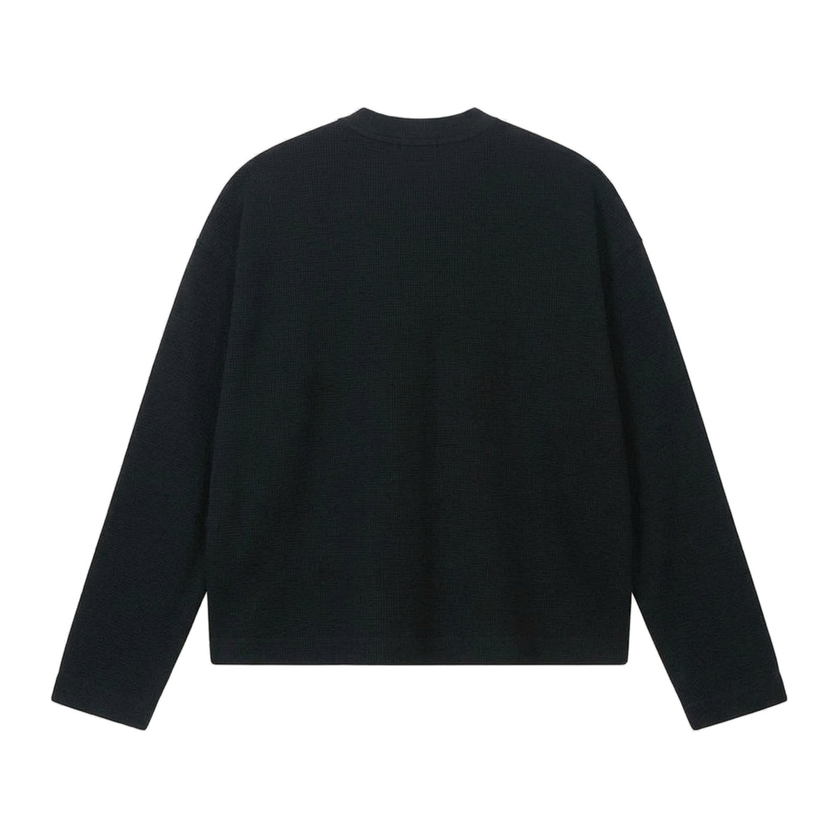 Halo Sweatshirt in Obsidian, Rückansicht flach gelegt