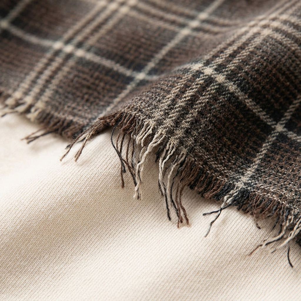 Layer Shirt, Makro Fransensaum und Unterärmel
