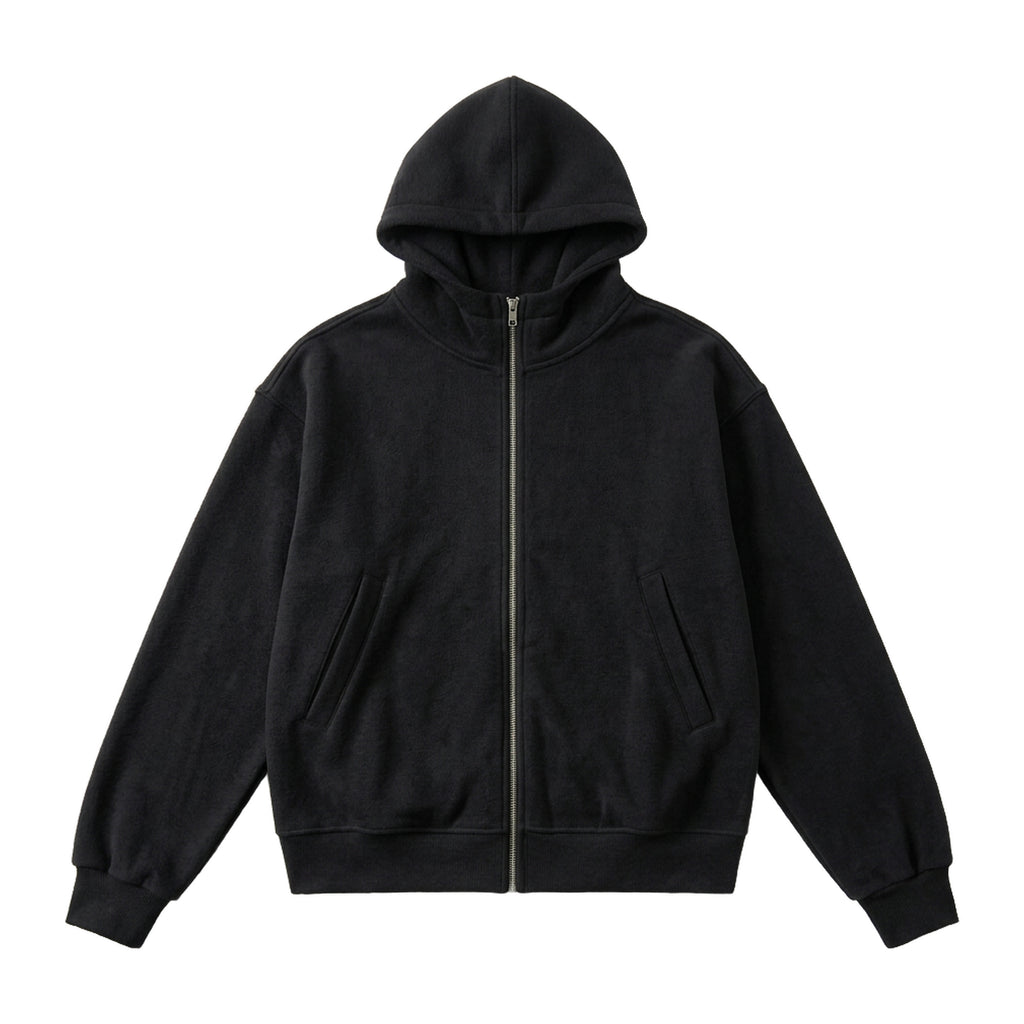 Loop Set in Obsidian, Kapuzenjacke Vorderansicht