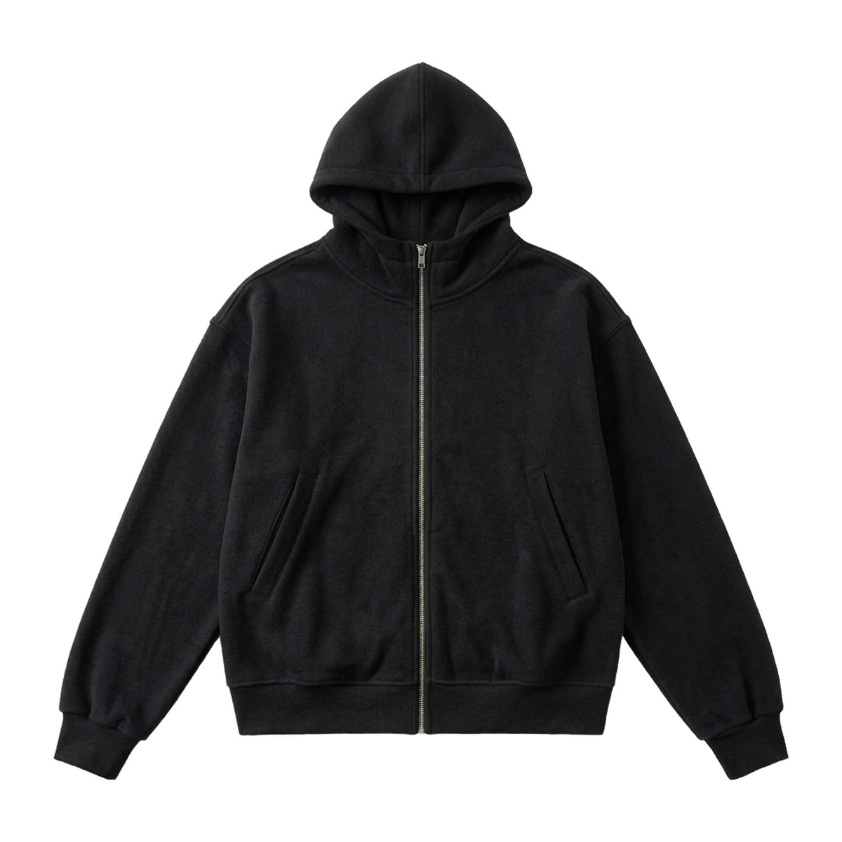Loop Set in Obsidian, Kapuzenjacke Vorderansicht