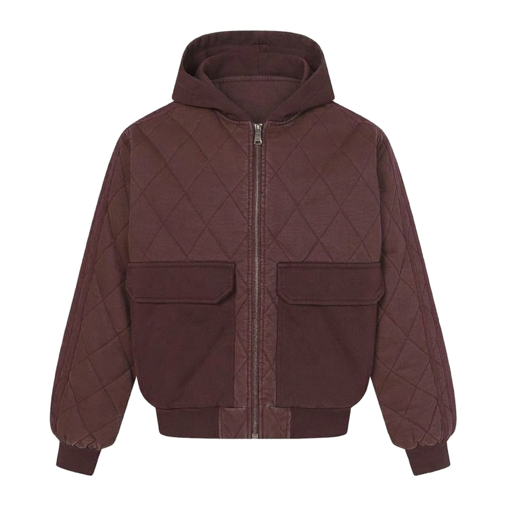 Quilt Jacket in Wine, Vorderansicht