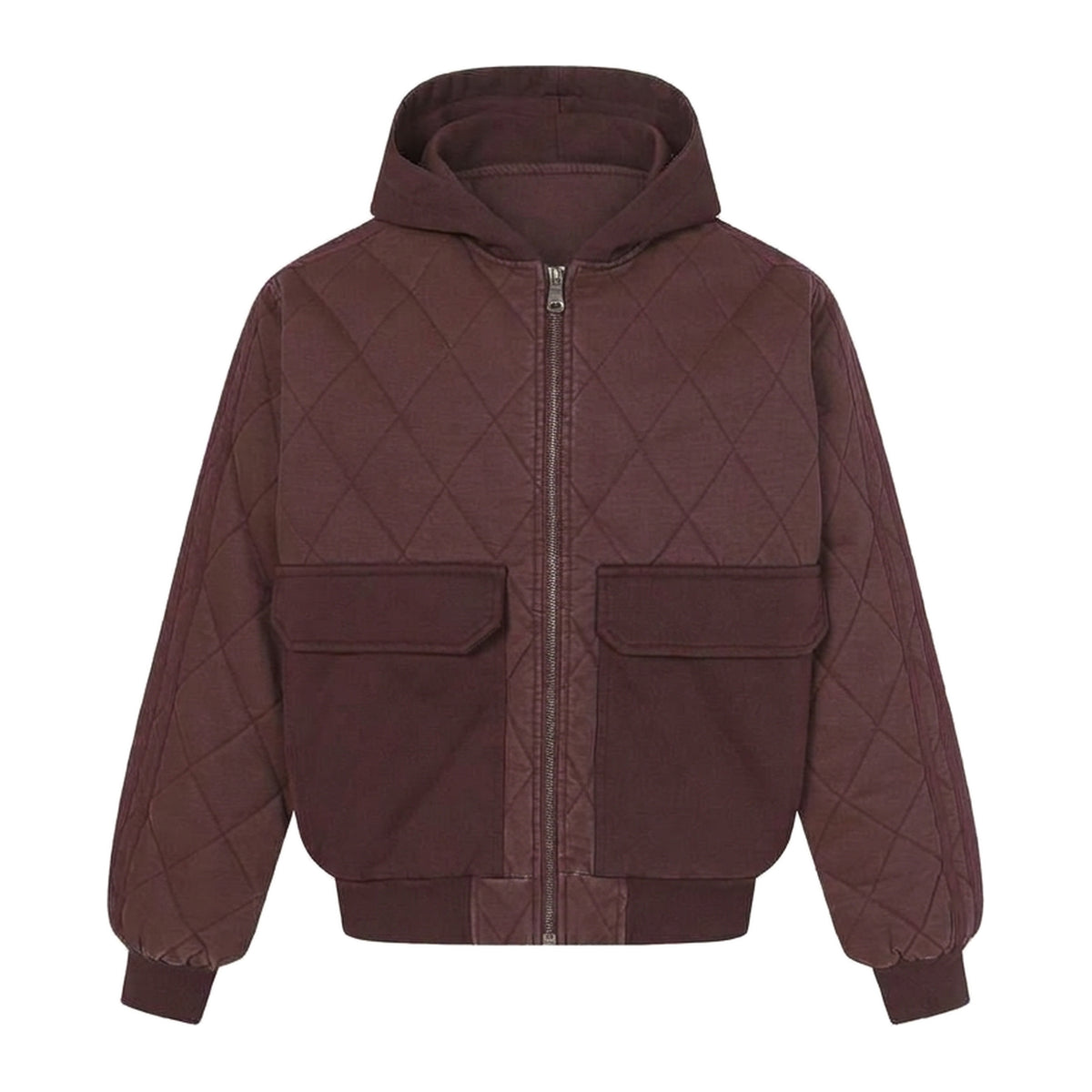 Quilt Jacket in Wine, Vorderansicht