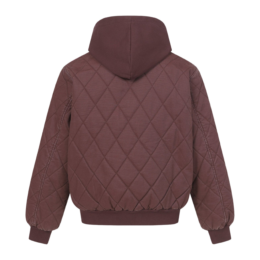 Quilt Jacket in Wine, Rückansicht