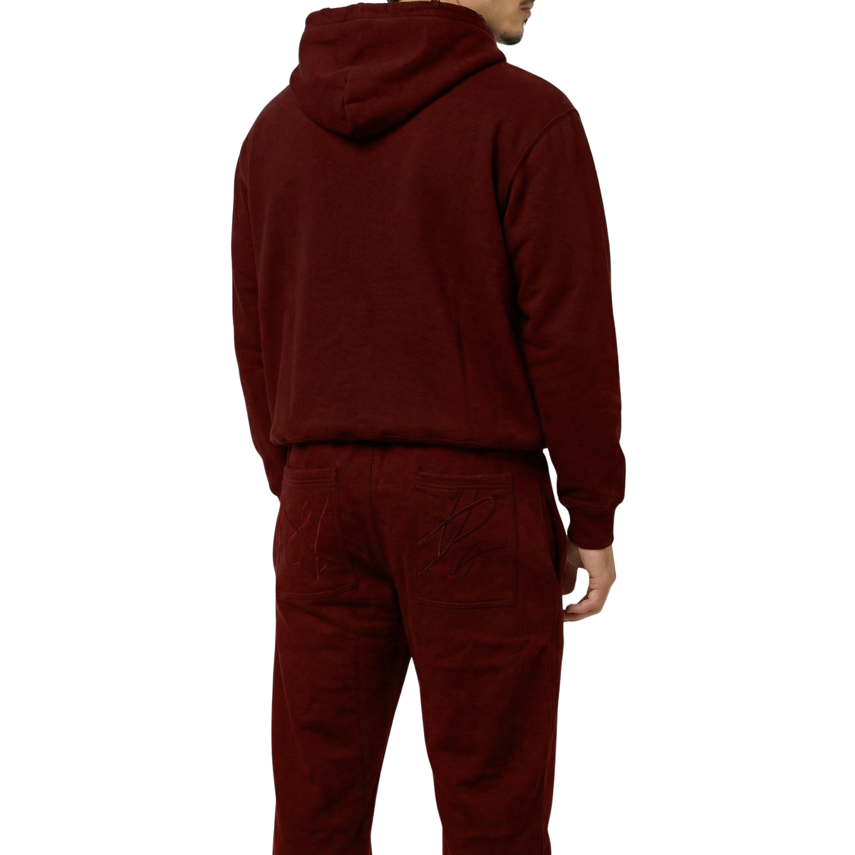 Time Capsule Set in Reserve Red, getragen von hinten